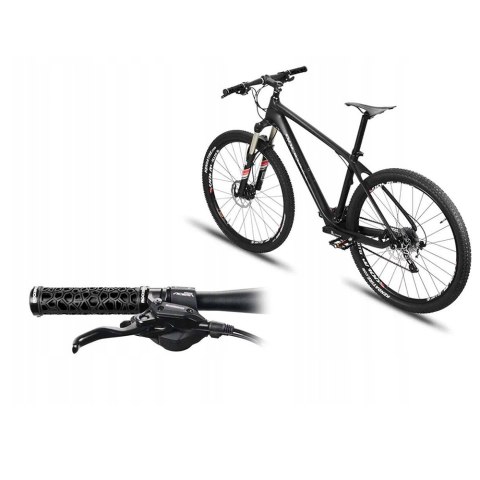 Gripy rowerowe chwyty z gumy przyczepne śr. 22mm czarne Gripy rowerowe chwyty z gumy przyczepne śr. 22mm czarne