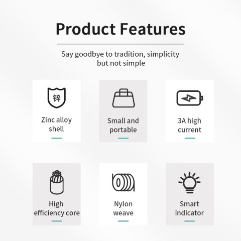 Kabel przewód USB-A - microUSB 3A wskaźnik ładowania 1.2m czarny Kabel przewód USB-A - microUSB 3A wskaźnik ładowania 1.2m czarny