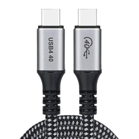 Kabel przewód USB-C 240W 8K 60Hz 1.2m czarny Kabel przewód USB-C 240W 8K 60Hz 1.2m czarny
