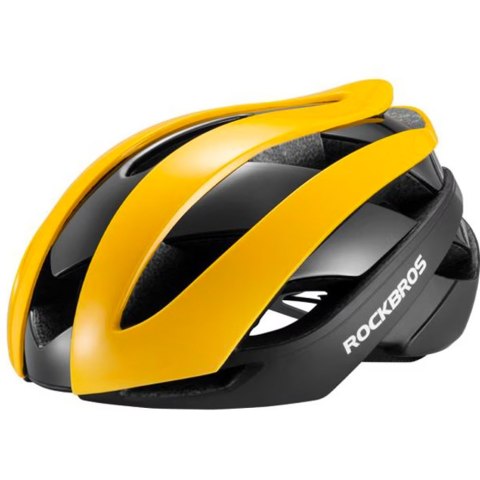 Kask rowerowy uniwersalny regulowany rozmiar L czarno-żółty Kask rowerowy uniwersalny regulowany rozmiar L czarno-żółty