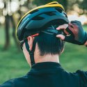 Kask rowerowy uniwersalny regulowany rozmiar L czarno-żółty Kask rowerowy uniwersalny regulowany rozmiar L czarno-żółty