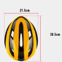 Kask rowerowy uniwersalny regulowany rozmiar L czarno-żółty Kask rowerowy uniwersalny regulowany rozmiar L czarno-żółty