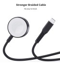 Ładowarka indukcyjna 5W do Apple Watch + kabel USB-C czarna Ładowarka indukcyjna 5W do Apple Watch + kabel USB-C czarna