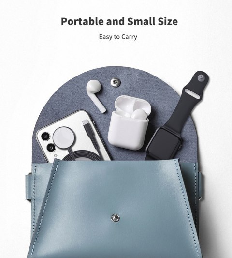 Ładowarka indukcyjna 5W do Apple Watch + kabel USB-C czarna Ładowarka indukcyjna 5W do Apple Watch + kabel USB-C czarna