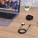 Ładowarka indukcyjna 5W do Apple Watch + kabel USB-C czarna Ładowarka indukcyjna 5W do Apple Watch + kabel USB-C czarna