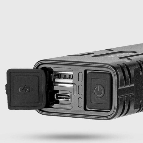 Lampka rowerowa przednia 850lm z funkcją powerbanku + kabel USB-C Lampka rowerowa przednia 850lm z funkcją powerbanku + kabel USB-C