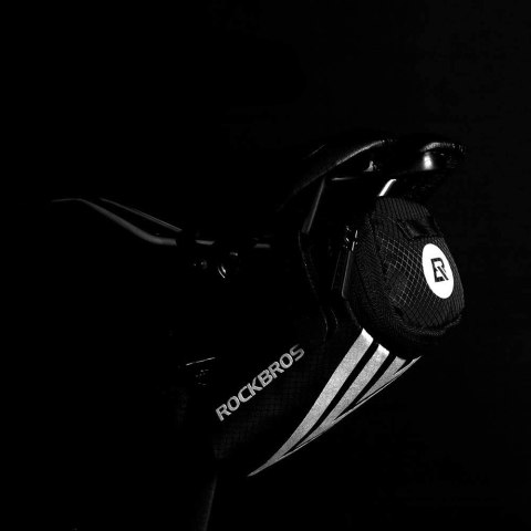 Mała torba rowerowa 0.2L na drobiazgi narzędzia pod siodełko czarna Mała torba rowerowa 0.2L na drobiazgi narzędzia pod siodełko czarna