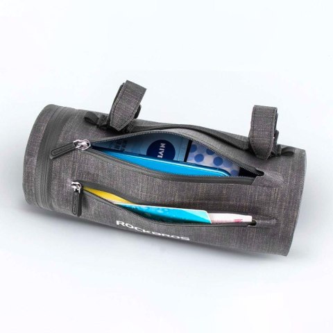 Praktyczna torba rowerowa wodoodporna mocowana na kierownicę czarna Praktyczna torba rowerowa wodoodporna mocowana na kierownicę czarna