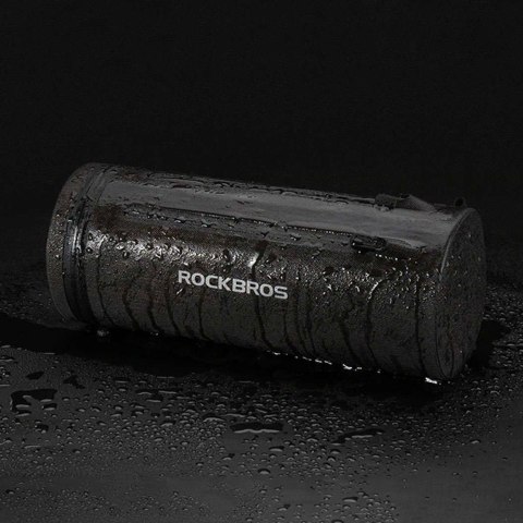 Praktyczna torba rowerowa wodoodporna mocowana na kierownicę czarna Praktyczna torba rowerowa wodoodporna mocowana na kierownicę czarna