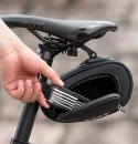 Torba rowerowa pod siodełko z szybkozłączką wodoodporna czarna Torba rowerowa pod siodełko z szybkozłączką wodoodporna czarna