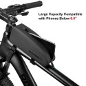 Twarda wodoodporna torba rowerowa na ramę poj. 1.6L czarna Twarda wodoodporna torba rowerowa na ramę poj. 1.6L czarna