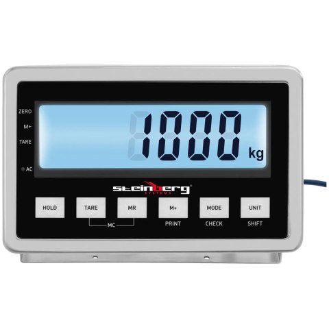 Waga platformowa magazynowa LCD 120 x 120 cm 1000 kg / 0.2 kg Waga platformowa magazynowa LCD 120 x 120 cm 1000 kg / 0.2 kg