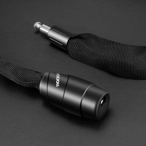 Zapięcie rowerowe dwa zamki na szyfr i klucz 0.95m - czarne Zapięcie rowerowe dwa zamki na szyfr i klucz 0.95m - czarne