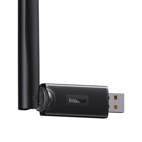 Zewnętrzna karta sieciowa USB WiFi 2.4GHz 300Mb/s z anteną 6dBi czarna Zewnętrzna karta sieciowa USB WiFi 2.4GHz 300Mb/s z anteną 6dBi czarna