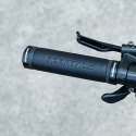 Chwyty rowerowe gripy na kierownicę komfortowe ze skóry - czarne Chwyty rowerowe gripy na kierownicę komfortowe ze skóry - czarne