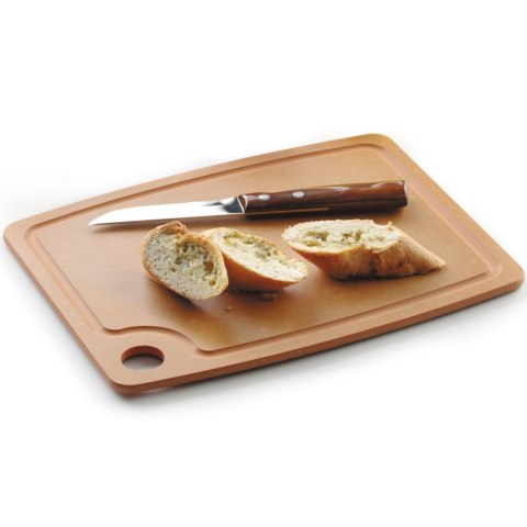 Deska do krojenia z włókna drzewnego 300 x 235 mm - brązowa Deska do krojenia z włókna drzewnego 300 x 235 mm - brązowa