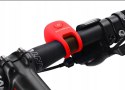 Dzwonek rowerowy elektroniczny w obudowie silikonowej - czerwony Dzwonek rowerowy elektroniczny w obudowie silikonowej - czerwony