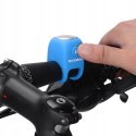 Dzwonek rowerowy elektroniczny w obudowie silikonowej - niebieski Dzwonek rowerowy elektroniczny w obudowie silikonowej - niebieski