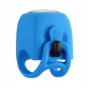 Dzwonek rowerowy elektroniczny w obudowie silikonowej - niebieski Dzwonek rowerowy elektroniczny w obudowie silikonowej - niebieski