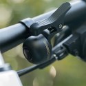Dzwonek rowerowy na lewą stronę kierownicy - czarny Dzwonek rowerowy na lewą stronę kierownicy - czarny