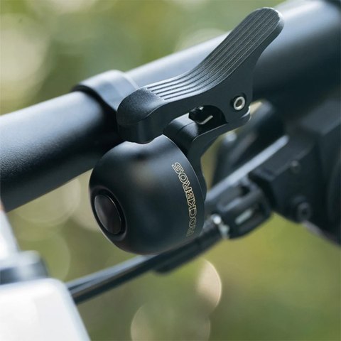 Dzwonek rowerowy na lewą stronę kierownicy - czarny Dzwonek rowerowy na lewą stronę kierownicy - czarny