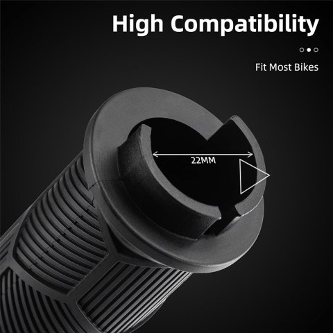 Gripy rączki chwyty rowerowe TPR z odblaskiem - pomarańczowe Gripy rączki chwyty rowerowe TPR z odblaskiem - pomarańczowe