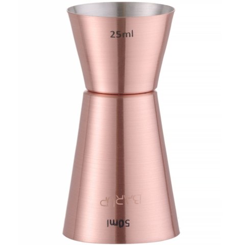 Jigger miara barmańska dwustronna do drinków miedziana 25/50 ml Jigger miara barmańska dwustronna do drinków miedziana 25/50 ml