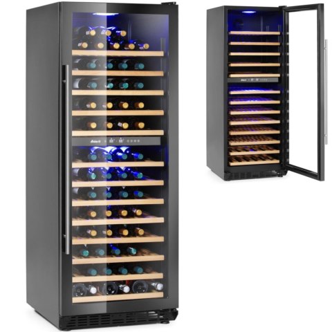 Lodówka chłodziarka do wina dwustrefowa na 135 butelek 387 l 130 W Lodówka chłodziarka do wina dwustrefowa na 135 butelek 387 l 130 W