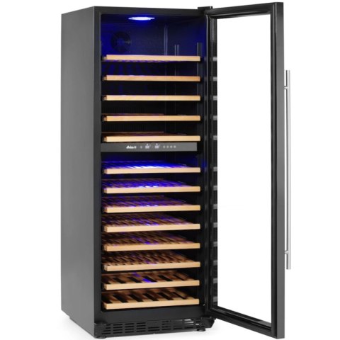 Lodówka chłodziarka do wina dwustrefowa na 135 butelek 387 l 130 W Lodówka chłodziarka do wina dwustrefowa na 135 butelek 387 l 130 W
