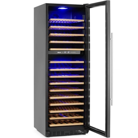 Lodówka chłodziarka do wina dwustrefowa na 160 butelek 447 l 150 W Lodówka chłodziarka do wina dwustrefowa na 160 butelek 447 l 150 W