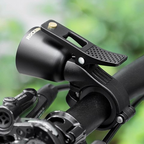 Nowoczesny dzwonek rowerowy kierunkowy dźwięk - czarny Nowoczesny dzwonek rowerowy kierunkowy dźwięk - czarny