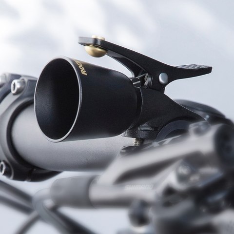 Nowoczesny dzwonek rowerowy kierunkowy dźwięk - czarny Nowoczesny dzwonek rowerowy kierunkowy dźwięk - czarny