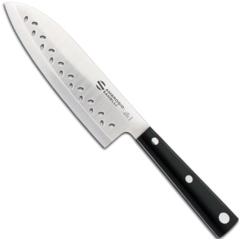 Nóż szefa kuchni Santoku ze szlifem kulowym dł. 160 mm HASAKI Nóż szefa kuchni Santoku ze szlifem kulowym dł. 160 mm HASAKI