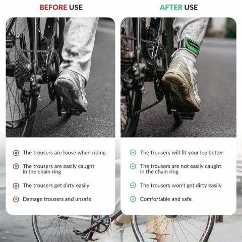 Taśma odblaskowa na rower nogę rękę plecak - zielona Taśma odblaskowa na rower nogę rękę plecak - zielona