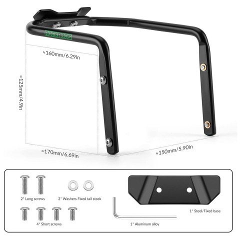 Wielofunkcyjny uchwyt rowerowy stabilizator torby podsiodłowej - czarny Wielofunkcyjny uchwyt rowerowy stabilizator torby podsiodłowej - czarny