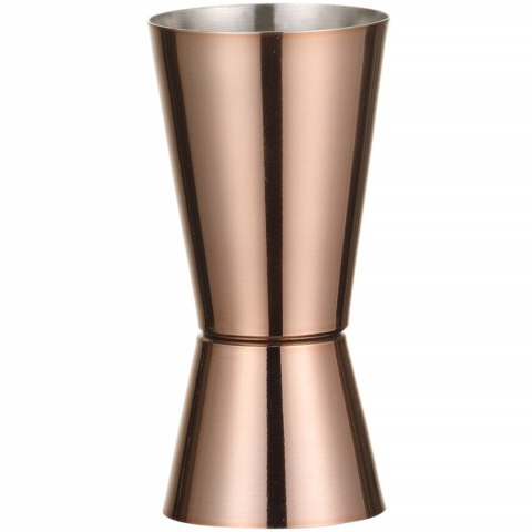 Zestaw barmański w tubie shaker jigger sitko muddler łyżka - miedziany Zestaw barmański w tubie shaker jigger sitko muddler łyżka - miedziany