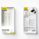 2w1 Kabel przewód wzmacniany SR USB-C - USB-C / Lightning 100W 1.2m beżowy 2w1 Kabel przewód wzmacniany SR USB-C - USB-C / Lightning 100W 1.2m beżowy