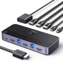 2w1 Przełącznik switch HDMI / USB-A / USB-B / USB-C / microUSB czarny 2w1 Przełącznik switch HDMI / USB-A / USB-B / USB-C / microUSB czarny