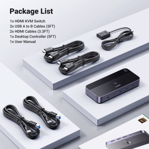 2w1 Przełącznik switch HDMI / USB-A / USB-B / USB-C / microUSB czarny 2w1 Przełącznik switch HDMI / USB-A / USB-B / USB-C / microUSB czarny