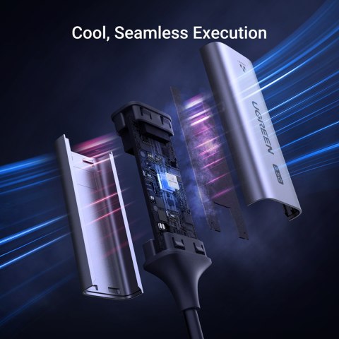 Adapter karta sieciowa Ethernet USB-C - RJ45 2.5G szary Adapter karta sieciowa Ethernet USB-C - RJ45 2.5G szary