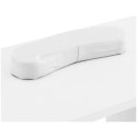 Biurko kosmetyczne do manicure z podpórka na dłonie 4 szuflady 119 x 45 cm - białe Biurko kosmetyczne do manicure z podpórka na dłonie 4 szuflady 119 x 45 cm - białe