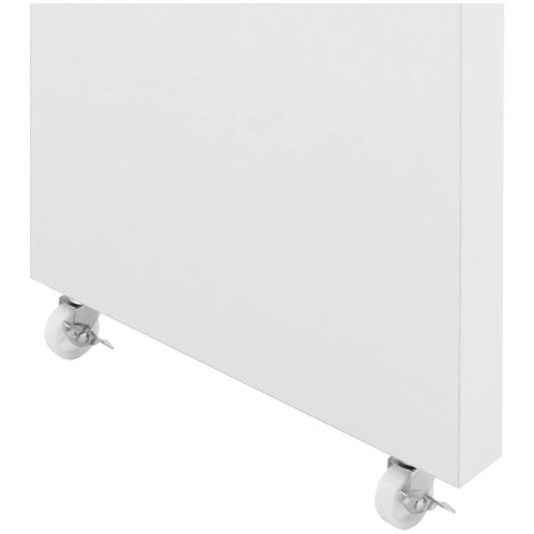 Biurko kosmetyczne do manicure z podpórka na dłonie 4 szuflady 119 x 45 cm - białe Biurko kosmetyczne do manicure z podpórka na dłonie 4 szuflady 119 x 45 cm - białe