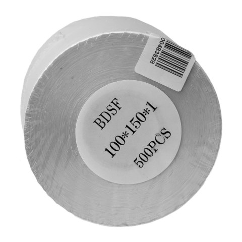 Etykiety adresowe na paczki do drukarki termicznej 100x150mm rolka 500szt białe Etykiety adresowe na paczki do drukarki termicznej 100x150mm rolka 500szt białe