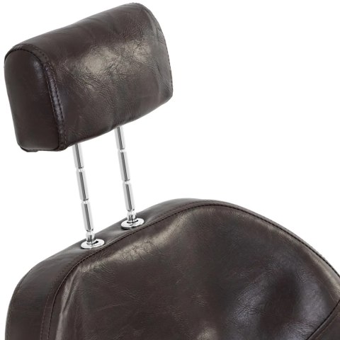 Fotel fryzjerski barberski z zagłówkiem i podnóżkiem Physa ILFORD - brązowy Fotel fryzjerski barberski z zagłówkiem i podnóżkiem Physa ILFORD - brązowy