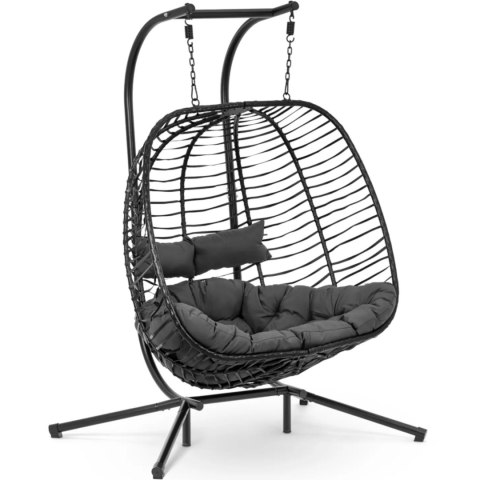 Fotel kosz wiszący ogrodowy huśtawka dwuosobowa do 200 kg Fotel kosz wiszący ogrodowy huśtawka dwuosobowa do 200 kg