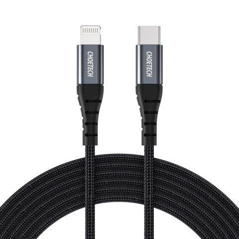Kabel przewód do iPhone MFi USB-C - Lightning 480Mb/s 3A 2m czarny Kabel przewód do iPhone MFi USB-C - Lightning 480Mb/s 3A 2m czarny