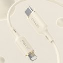Kabel przewód wzmacniany SR do iPhone USB-C - Lightning 30W 2m beżowy Kabel przewód wzmacniany SR do iPhone USB-C - Lightning 30W 2m beżowy
