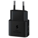 Ładowarka sieciowa Samsung GaN 25W SFC z kablem USB-C czarna Ładowarka sieciowa Samsung GaN 25W SFC z kablem USB-C czarna