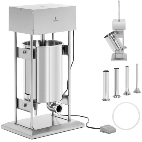 Nadziewarka do kiełbas elektryczna pionowa 4 lejki 20 l 300 W Nadziewarka do kiełbas elektryczna pionowa 4 lejki 20 l 300 W