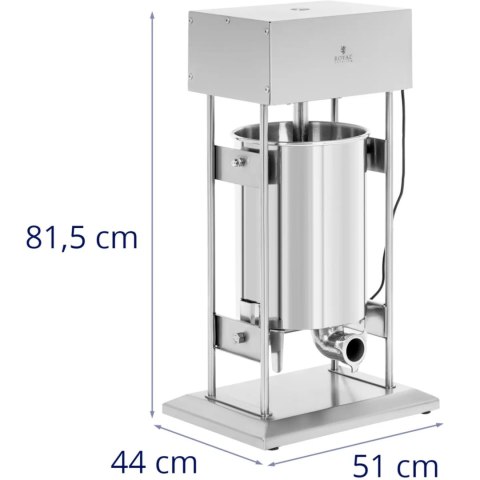 Nadziewarka do kiełbas elektryczna pionowa 4 lejki 20 l 300 W Nadziewarka do kiełbas elektryczna pionowa 4 lejki 20 l 300 W